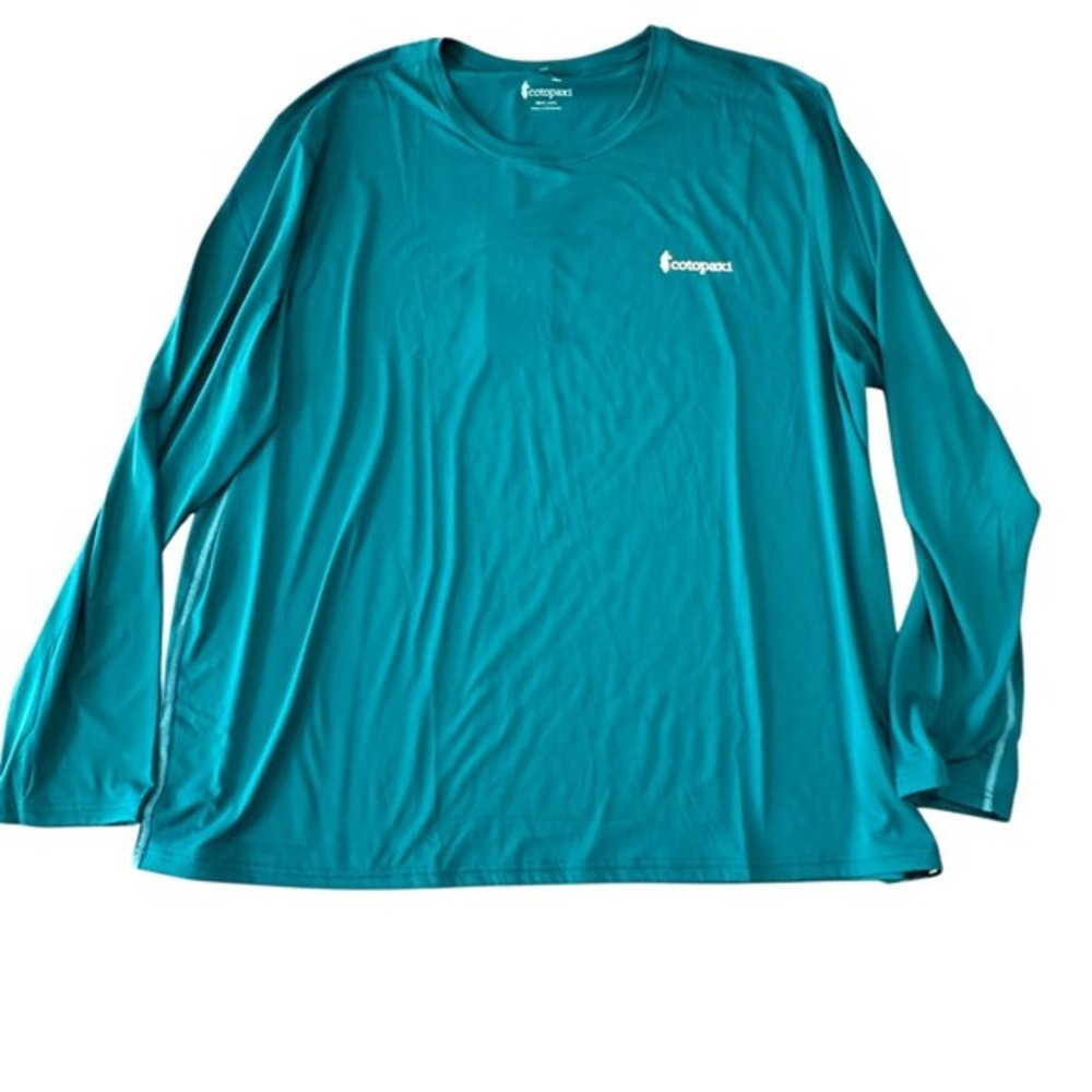 Cotopaxi Fino Long Sleeve Tech Tee Mens XXXL Gulf Blue Green Coastal Gorpcore